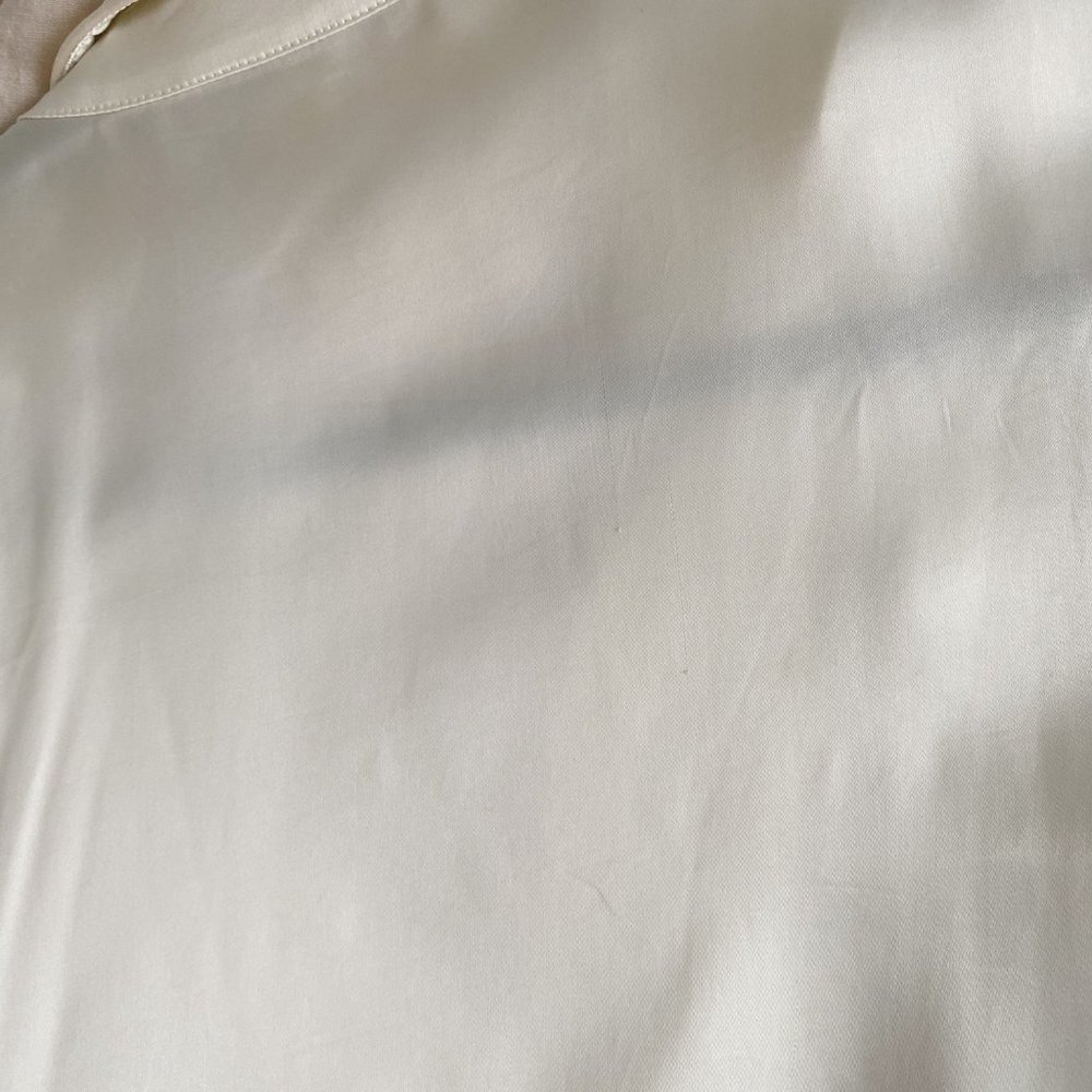 Aritzia Wilfred Tie Front 100% Cupro Japanese Fabric Blouse - Picture 9 of 10